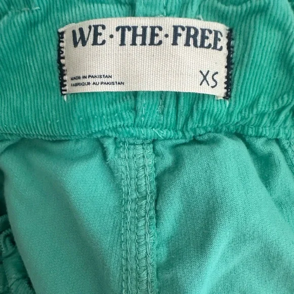 We the Free Angelo Pull-On Cord Jeans in Marine Green Size XS - Picture 4 of 5